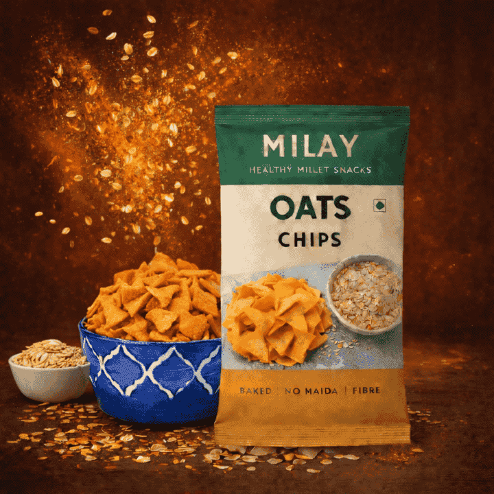 Oats Chips - Light and Crispy (Cream and Onion)